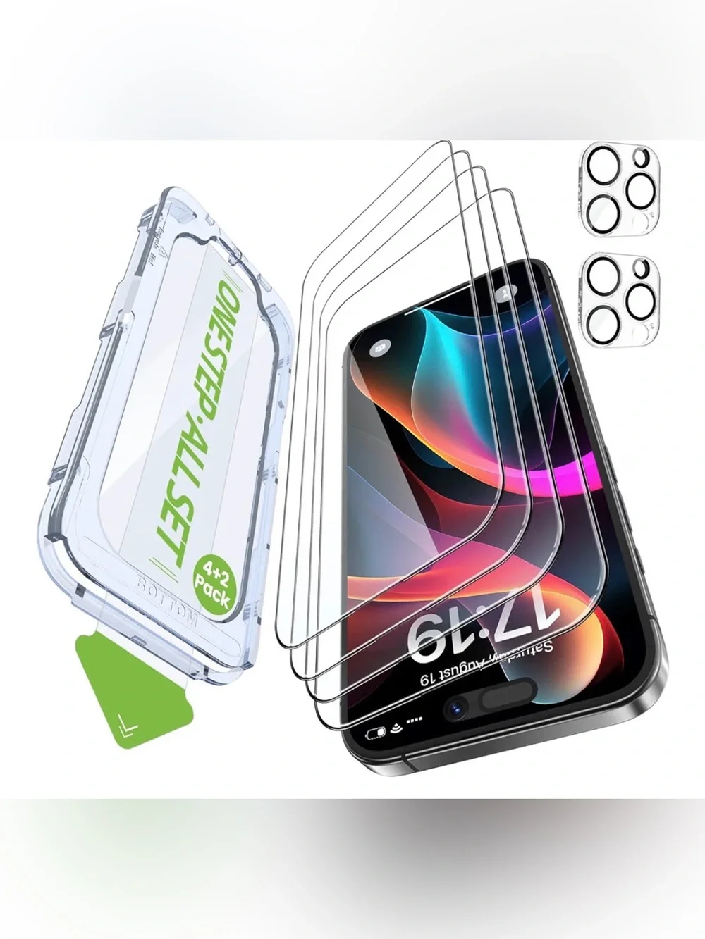Clear Screen Protector Pack for Cell Phone - Transparent iPhone 15 Pro Max